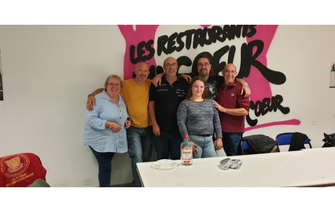 les archers de Crécy solidaire avec les restos du cœur comme tout les ans